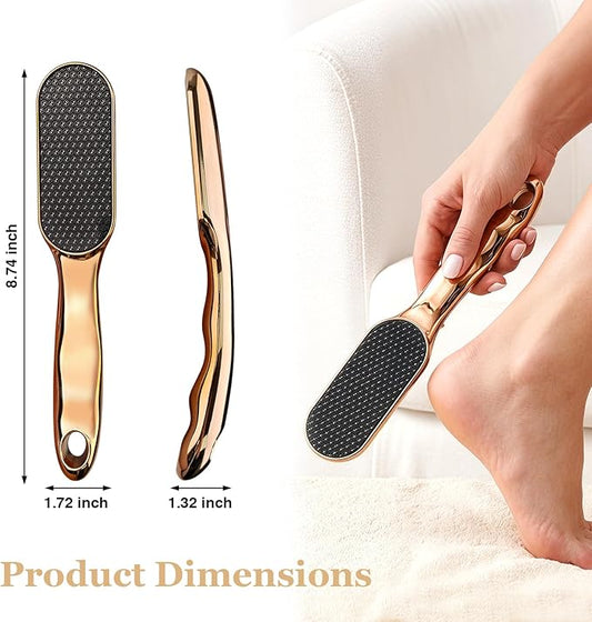 Nano Glass Foot File, Glass Foot File Callus Remover for Hard Skin and Cracked Heels, Anti-Slip Heel File for Smooth Feet, Wet or Dry Foot Scrubber