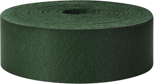 Ringsun 1 Inch Wide Flat Leather Straps for Crafts, Full Grain Leather Strips Cord String for Crafts, Tooling (2mm Thick 72.5 Inches Long Green)
