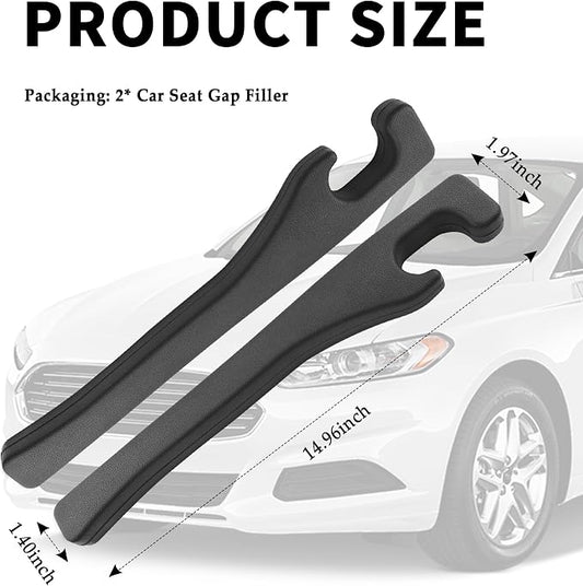New Car Seat Gap Filler 2 Pack,Flexible Seat Gap Filler Strip to Avoid Dropping Items,Universal in Between Car Seats Catcher/Console Catcher for Cars Accessories Interior