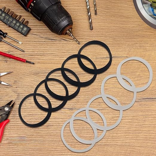 10 Pcs Sink Drain Gasket,Seal Ring Waste Pipe Washer, Slip-Joints Washers, Rubber Gasket Washers Plumbing for 1 1/2 Inch Drain Pipe Sink Drains, White