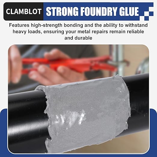 Heavy Duty Metal Glue & Steel Epoxy - 1.76oz Waterproof Liquid Weld, Strongest Adhesive Bonds to Steel, Plastic & Ceramic, Pipe Leak Sealer, Pegamento para Metal, Cold Welding Repair Kit