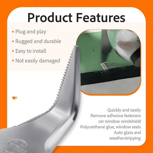 Multi Tool Cod Knife Blade | L-Shaped Windshield Removal Tool | Bent Cut Out Knife for Craftsman, Dewalt, Makita,Porter Cable & More