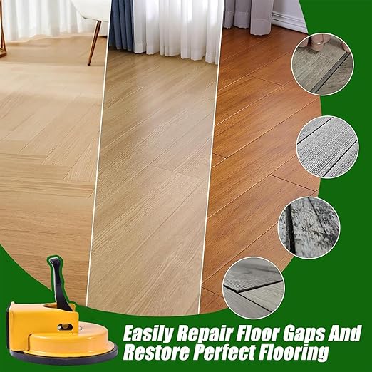 Laminate Floor Gaps Fixing Tool, Heavy Duty Suction Cup Closer Fixer, Vacuum Flooing Repair Gripper, High Performance Puller, for Tight Spaces Corners Hardwood Plank Wood Tile Deep Textures