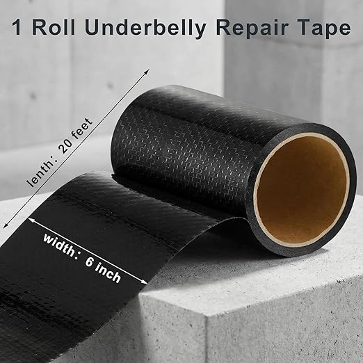 Frienda 6 Inches x 20 Feet RV Underbelly Tape RV Underbelly Material Corrugated Waterproof Flex Belly Tape Thick Adhesive Patch Sealing Mobile Home Camper Travel Trailer Tear Repair
