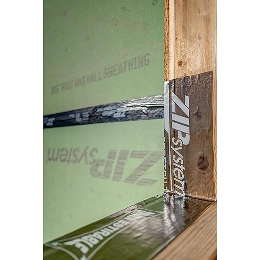 ZIP System Stretch Tape - Flexible Adhesive Flashing - Advanced Acrylic Adhesion - for Sealing Around Curves, Corners, Windows & Doors - Professional-Grade - Weather Protection - 3" x 20' Roll