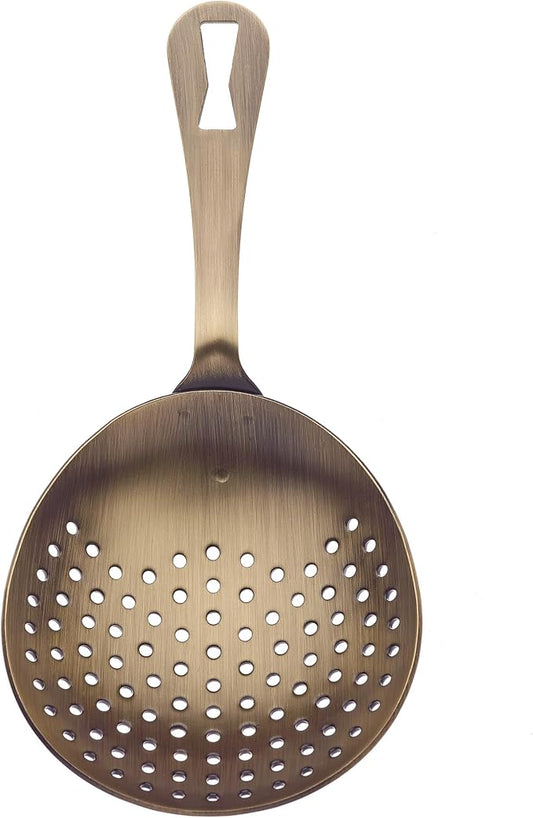 Barfly Julep Strainer, Antique Gold