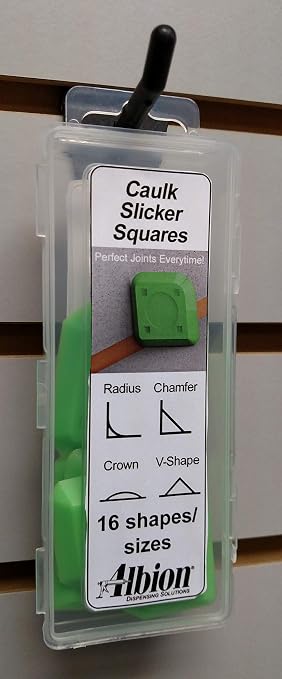 Albion Dispensing Solutions 1158-1 Caulk Slicker Squares 4 Piece Set Polyurethane (Pack of 4)