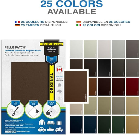 Car Seat Patch - 25 Colors Available - Original 11x16 - Medium Brown