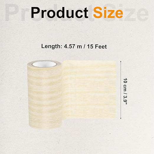 PATIKIL Wood Grain Tape 3.9" x 15 Ft, Self-Adhesive Wood Texture Repair Tape Realistic Wood Effect Contact Paper Patch for Furniture Cabinets Floor Walls Home Decoration, Light Yellow Oak