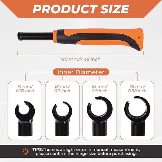 Door Hinge Gap Adjusting Tool Kit,2025 New Upgrade Hinges Gap Adjusting Wrench,4 Size Heavy Duty Steel Door Hinge Repair Tool with Rubber Grip for Alignment Of Doors and Cabinets Etc.
