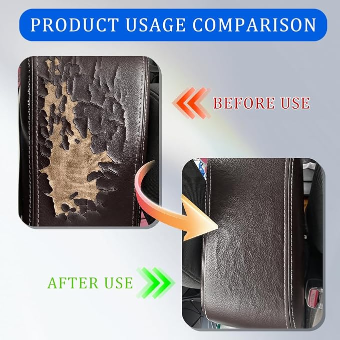 2PCS Leather Repair Patch Tape, Leather Repair Kits for Couches and Cars, Vinyl Repairs Patch, Car Waterproof Self Adhesive Leather Tape Repair Kit for Furniture Couches Chairs (Brown)