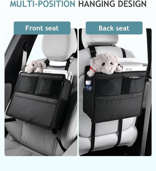 FLORICH 2 Pack Car Backseat Organizer and Trash Can 2-in-1, Premium Hanging Front and Seat Back Organizer, Waterproof Organizer Storage Upgraded for Car Truck SUV