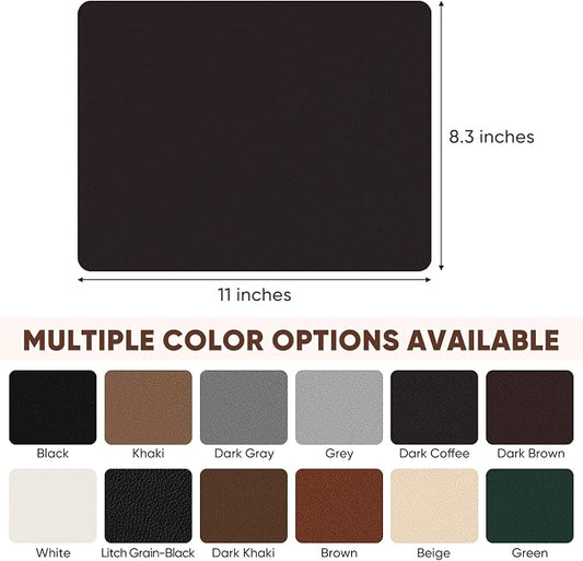 Leather Repair Patch Self Adhesive,8.3″ x 11″ Vinyl Patch Kit,Leather Repair Kit for Furniture,Car Seat,Couch,Office Chair.(Dark Coffee)