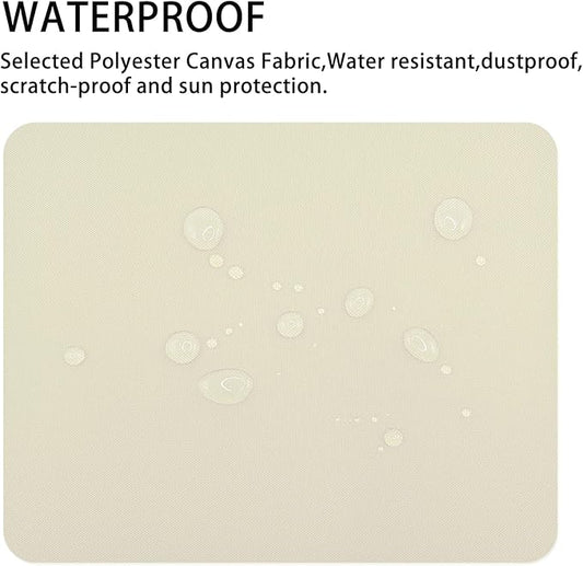 Gheeidau Canvas Repair Patch 9×11 Inch 3Pcs Waterproof Self-Adhesive Fabric Repair Patch for Tents,Boat Cover,Pop Up Canopy,Patio,Bags,Car Seats,Sofas,Furniture Cover(Beige1.0)