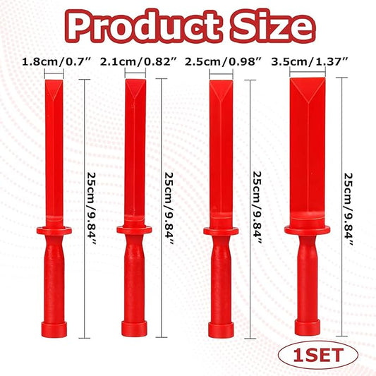4 Pcs Plastic Chisel Scraper,Auto Paint Scraper Remover Tool Kit Accessories,For Removing Debris, Adhesives, Film