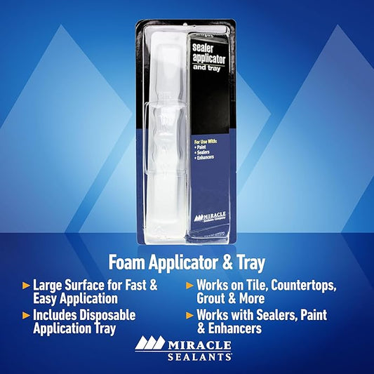 Miracle Sealants Sealer Applicator & Tray for Tile, Stone & Grout Sealers (Pack of 8)
