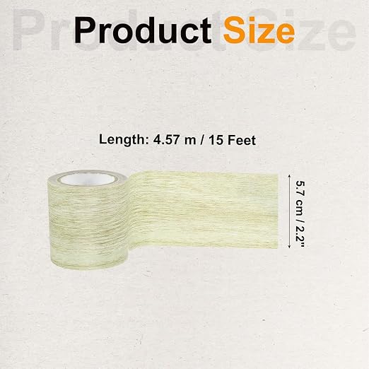 PATIKIL Wood Grain Tape 2.2" x 15 Ft, Self-Adhesive Wood Texture Repair Tape Realistic Wooden Effect Patch for Furniture Cabinets Floor Walls, Grey Oak
