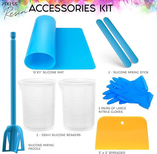 Silicone Mold Making Kit Liquid Silicone Rubber Bubble Free Translucent Clear Mold Making Silicone-Mixing Ratio 1:1-Molding Silicone for Resin Molds, Silicone Molds DIY (4kg/Gallon Kit)