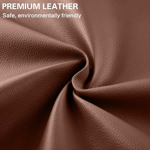 Self Adhesive Leather Repair Patch Kit, 31.4 in x 16 in Large Vinyl Leather Repair Tape for Furniture, Car Seat, Couch, Sofa, Chair Brown