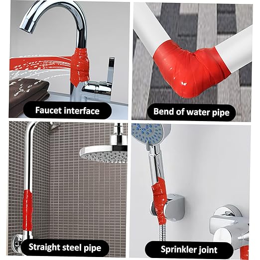 Gatuida Seal Tape Repair Tape for Pipes Self Adhesive Leak Stop Professional Insulation Shock Resistance