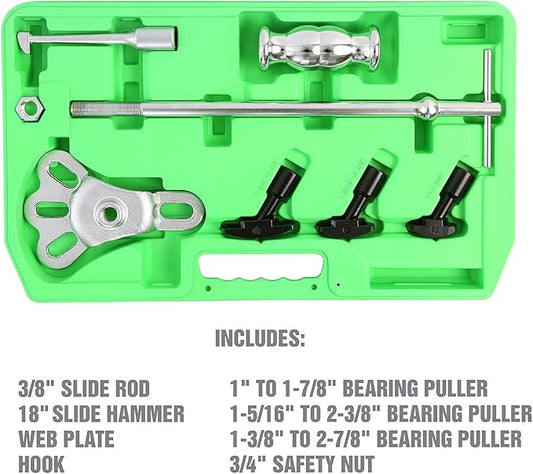 OEMTOOLS 27202 Rear Axle Puller Set | Pull Rear Axle & Bearing for Axle Replacement & Repair | Slide-Hammer Powered for Extra Pull, Works When Other Tools Don’t | Includes Instructions & Carrying Case