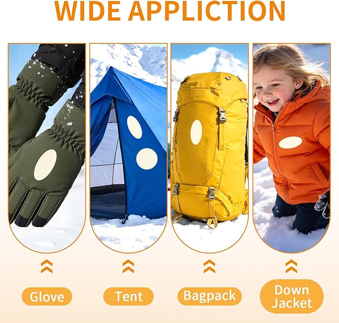 Waterproof Self-Adhesive Fabric Repair Tape - Tent Repair Kit,4pcs Nylon Fabric Patches for Jacket, Clothes, Puffer Down Jacket,Sleeping Bag, Outdoor Gear Tenacious Repairs Tape, White