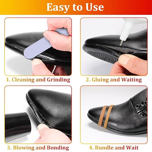 Shoe Glue Sole Repair, Transparent Shoe Adhesive, Shoe Repair Glue for Repairing Shoes, Boots, Leather, etc. (60g, 1pack)