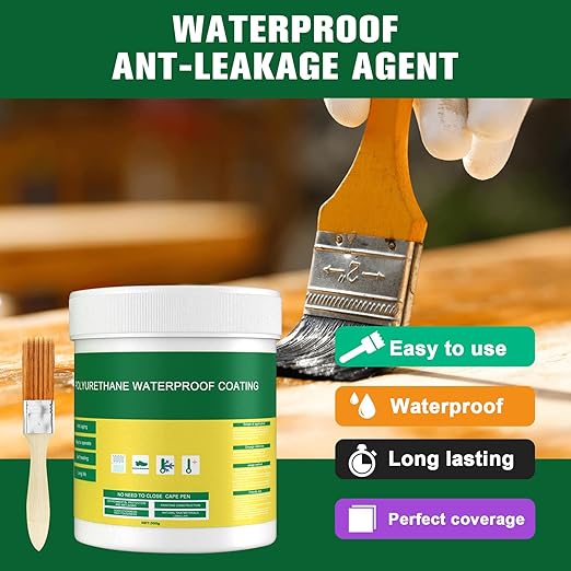 Invisible Waterproof Agent,New Waterproof Insulating Sealant,Transparent Waterproof Coating,Transparent Repairing Leak Waterproof Adhesive,Clear Super Strong Adhesive Seal Waterproof Coating(300g)