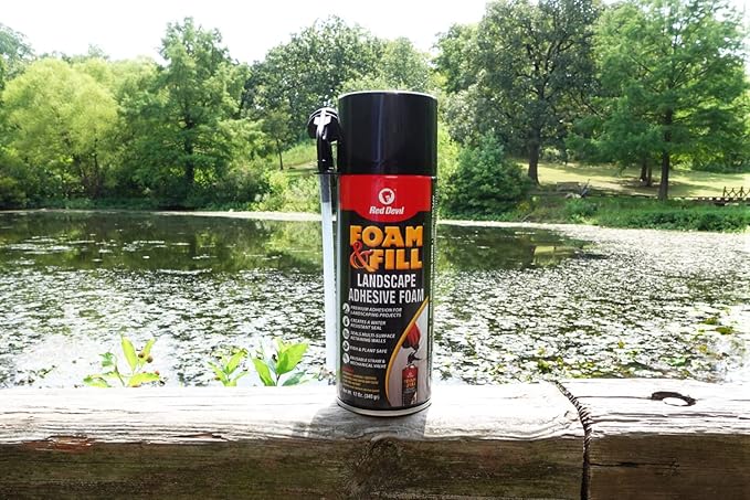Red Devil 0916 Spray Foam & Fill Landscape Adhesive Foam, 12 oz. , Black