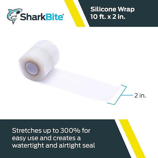 SharkBite Silicone Pipe Wrap for Push to Connect Brass Plumbing Fittings, 25406A