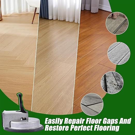 Laminate Floor Gaps Fixing Tool, Heavy Duty Suction Cup Closer Fixer, Vacuum Flooing Repair Gripper, High Performance Puller, for Tight Spaces Corners Hardwood Plank Wood Tile Deep Textures