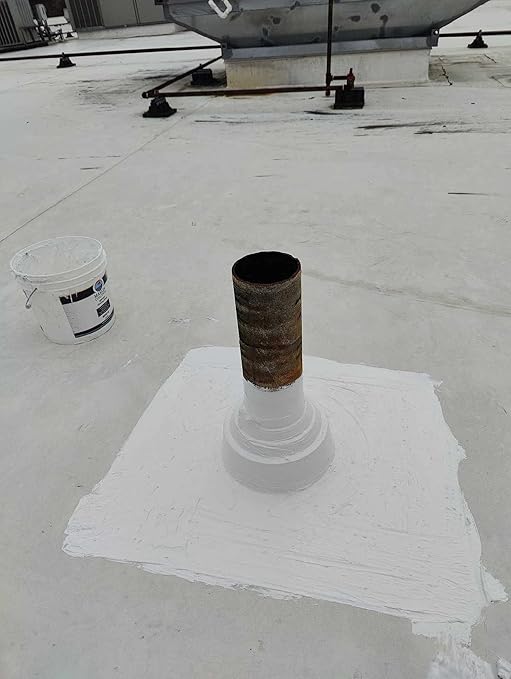 100% Silicone Roof Patch – Prevent and Repair Leaks – Complete Waterproofing – Easy Trowel or Brush Application… (1 Gallon, Gray)