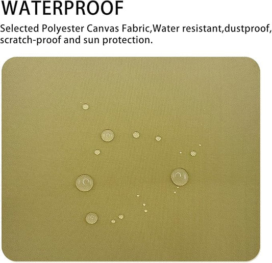 Gheeidau Canvas Repair Patch 9×11 Inch 3Pcs Waterproof Self-Adhesive Fabric Repair Patch for Tents,Boat Cover,Pop Up Canopy,Patio,Bags,Car Seats,Sofas,Furniture Cover(Khaki)