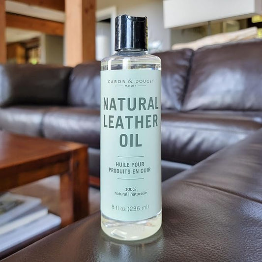CARON & DOUCET - 100% Natural Leather Oil & Conditioner to Repair & Restore; Shoes, Boots, Couches, Car Seats, Purses, Jackets, Saddles & Tacks