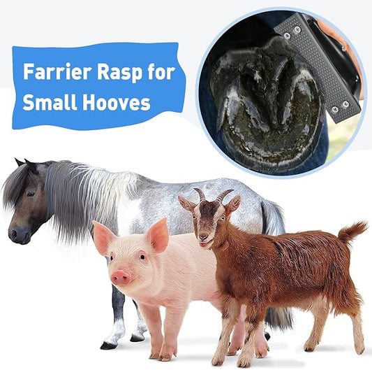 Harhana Goat Hoof Rasp File, Farrier Rasp for Small Hooves, Goat and Small Animals