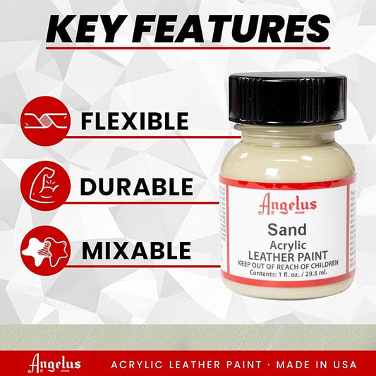 Angelus Acrylic Leather Paint, 1 Fl Oz (Pack of 1), Sand
