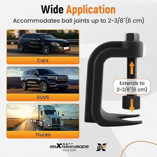 maXpeedingrods Ball Joint Removal Tool, Ball Joint Separator, Universal Ball Joint Puller with Lower Control Arm Prying Tool for 2-3/8 Inch, Ball Joint Press Kit for Most Cars, Trucks