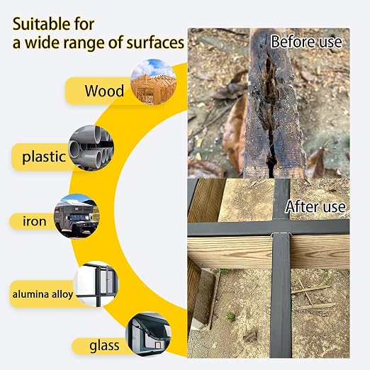 Black Decking Tape for Beam,2inx50ft,1-Pack,Black Joist Deck Tapes,Deck Tape Joist,decking,Roofs Beams,RV,Doors,and Fences,Anti-Corrosion,Weather-Resistant