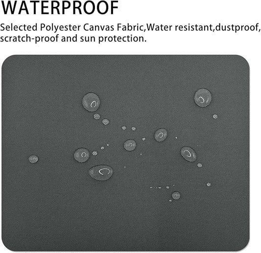 Gheeidau Canvas Repair Patch 9×11 Inch 3Pcs Waterproof Self-Adhesive Fabric Repair Patch for Tents,Boat Cover,Pop Up Canopy,Patio,Bags,Car Seats,Sofas,Furniture Cover(Dark Grey)