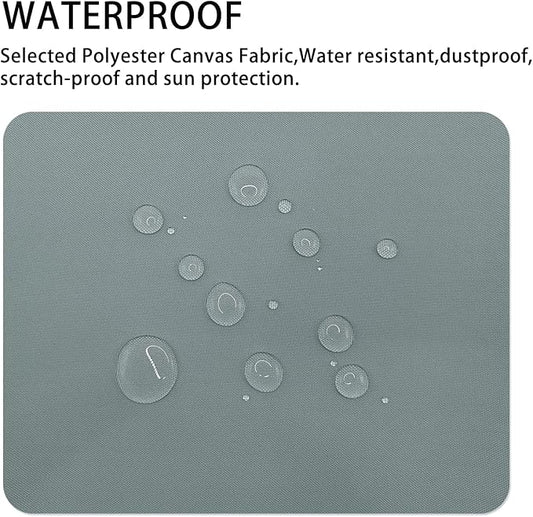 Gheeidau Canvas Repair Patch 9×11 Inch 3Pcs Waterproof Self-Adhesive Fabric Repair Patch for Tents,Boat Cover,Pop Up Canopy,Patio,Bags,Car Seats,Sofas,Furniture Cover(Grey)