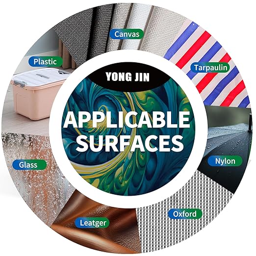 YONGJIN RV Awning Repair Tape, Heavy Duty Outdoor Tent Repair Tape and Tarp Tape, Waterproof Tarp Patch Kit for Camper, Boat Covers, Canvas, Sail, Canopy, and Outdoor Fabric Tear Repair (4 inch)