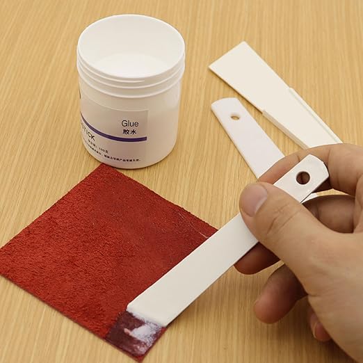 Glue Spreader Applicator Tool - Flexible Plastic Smear Stick for Leather & Woodworking, Easy-Clean Professional Crafting Brush, Perfect for DIY, Glue Brush and Adhesive Application 5PCS