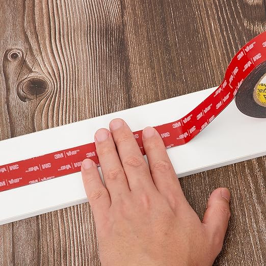 3M Heavy Duty Double Sided Tape 2''x15.4Ft 0.043in Thick 5952 Black | Mounting Tape Adhesive Waterproof Heat Resistant Foam Tape for Automotive Car Home Office Deco Indoor Outdoor