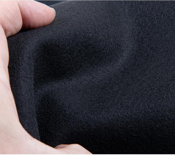 Faux Leather Fabric Sheet, 12 x 54 Inches, Texture Synthetic Material for DIY Crafts, Leather earings,Upholstery, Automotive, Sofa Projects Individual 1/3 Yard Cut (Black, 1/3 Yard)