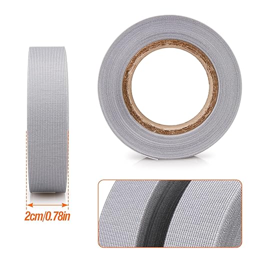 TPU Seam Sealing Tape – Waterproof Heat-Seal Fabric Repair Tape for Tents, Outdoor Gear, and Apparel, 0.79 in x 5.47 yd, Grey