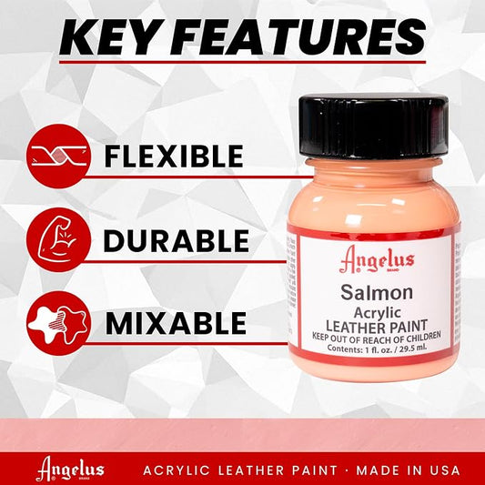 Angelus Acrylic Leather Paint, 1 Fl Oz (Pack of 1), Salmon