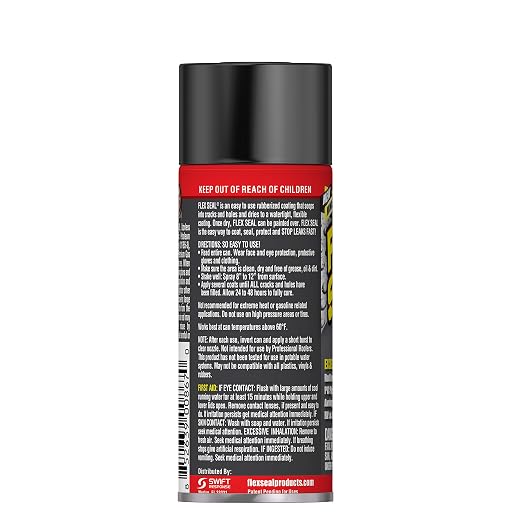 Flex Seal Mini, Black, Stop Leaks Instantly, Waterproof Rubber Spray On Sealant Coating, Travel Size, Perfect for Gutters, Wood, RV, Campers, Roof Repair, Skylights, Windows, and More