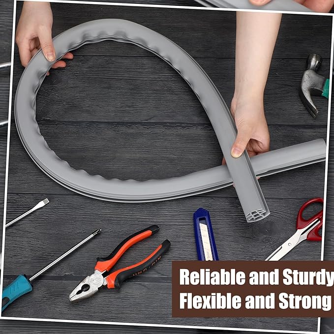 Kingdder Concrete Expansion Joint Filler Driveway Crack Filler Flexible EPDM Rubber Strip for Concrete Crack Repair Replacement Weather Aging Resistance Expansion Joint(3/4'' Wide, 120 ft Long)