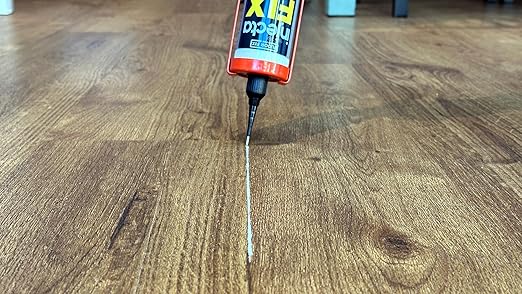 Floor-Fix Pro Injectafix Tile Repair Kit – Extra Strength Tile Adhesive for Loose & Hollow Floor Tiles, Wood, Laminate & LVT – Injection Repair Glue with Stainless Steel Precision Tip 10.1 fl oz (4)