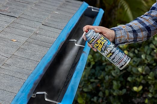 Flex Seal – Stop Leaks Fast! Rubberized Waterproof Coating Spray, Ideal for Roofs, Holes, Cracks, DIY Projects, Automotive Fixes, Indoor & Outdoor Repairs, and More – Black, 14 oz. (397 g) – 2 Pack